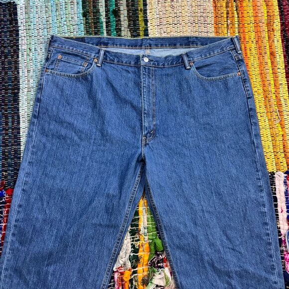 LEVI size 50x30 Classic Blue Men's Jeans 550 - Picture 9 of 11